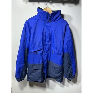 Hartwell Mens Jacket Packable Hoodie Bomber Blue Size Medium